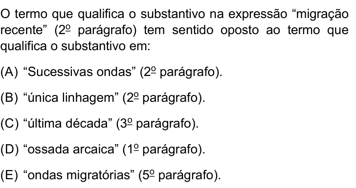Questão 4 no caderno Conhecimentos Gerais da FMABC 2026