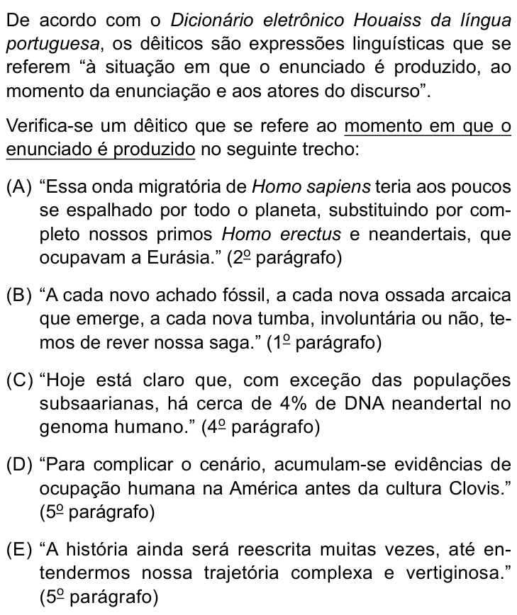 Questão 5 no caderno Conhecimentos Gerais da FMABC 2026