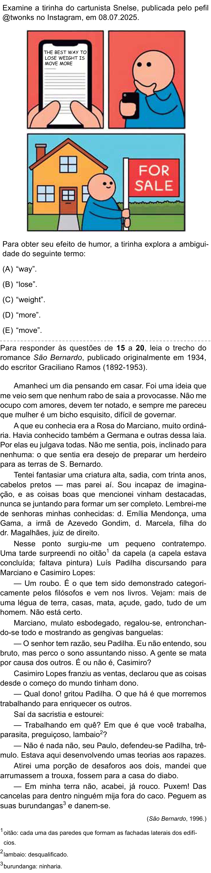 Questão 14 no caderno Conhecimentos Gerais da FMABC 2026