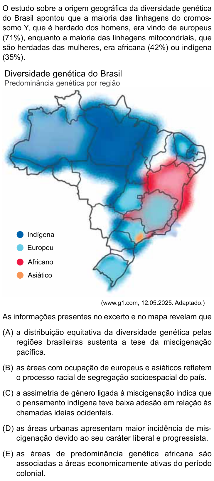 Questão 36 no caderno Conhecimentos Gerais da FMABC 2026