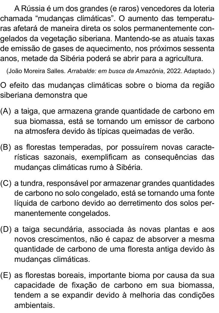 Questão 39 no caderno Conhecimentos Gerais da FMABC 2026
