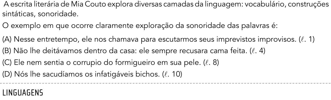 Questão 14 no caderno 1º Exame de Qualificação da UERJ 2014