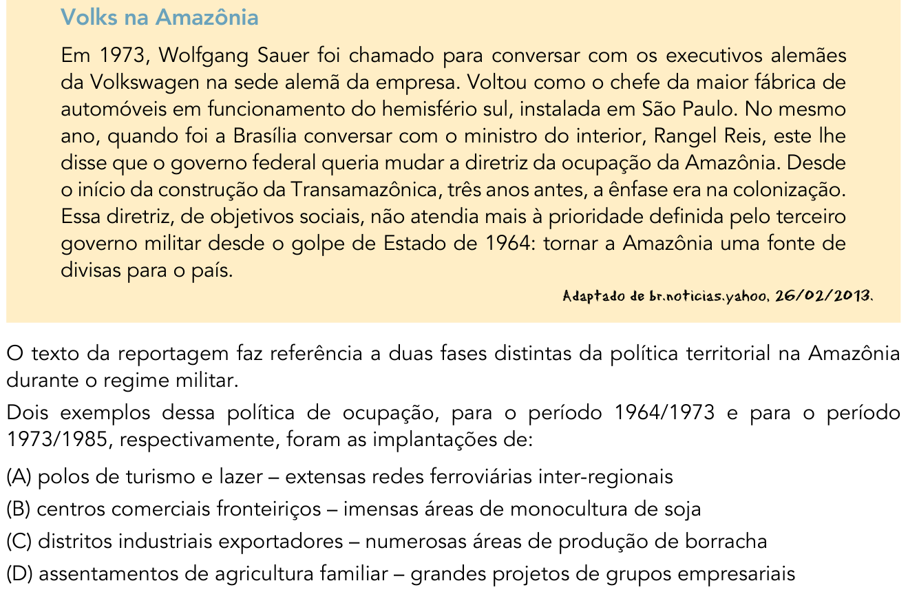 Questão 46 no caderno 1º Exame de Qualificação da UERJ 2014