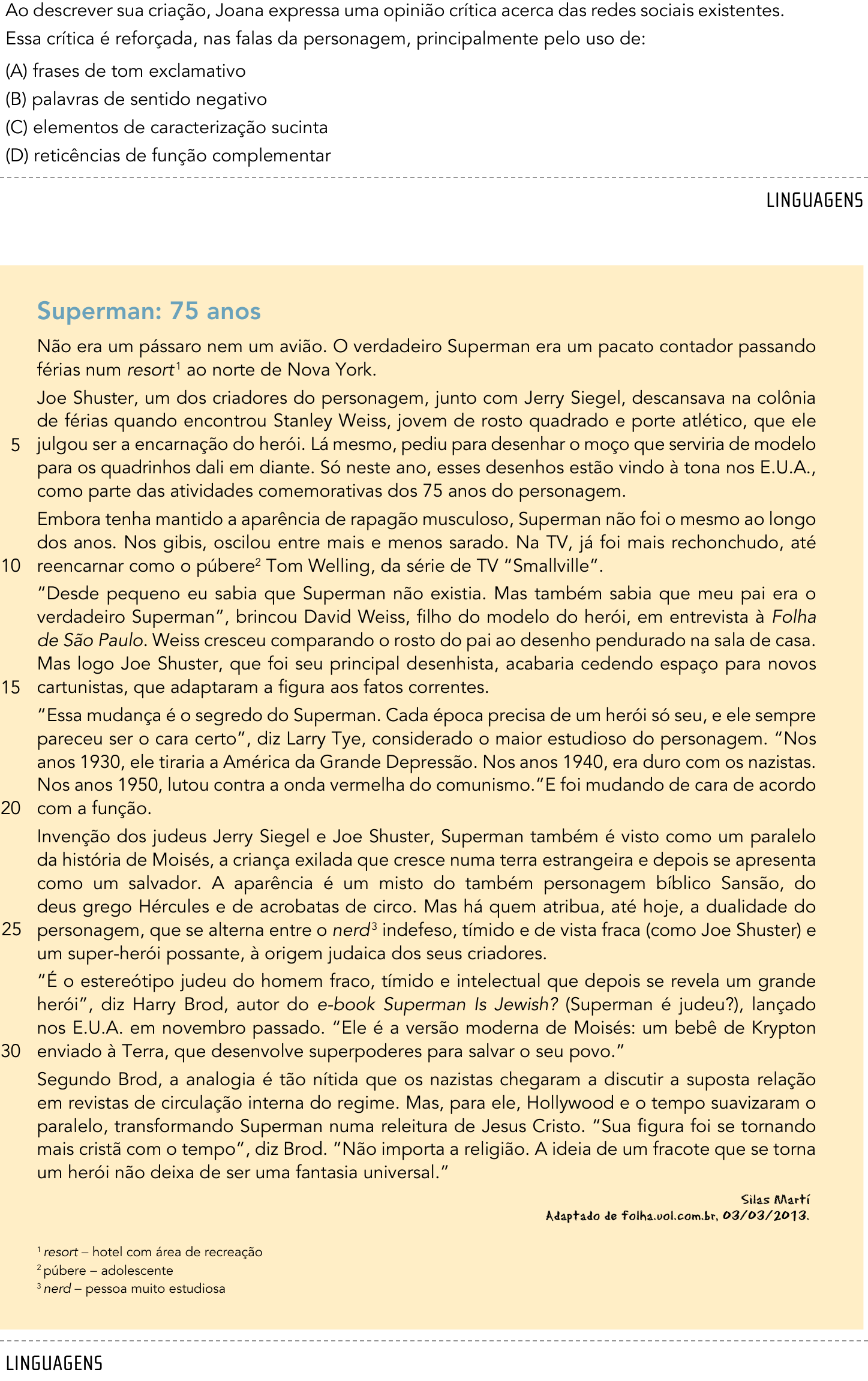 Questão 2 no caderno 2º Exame de Qualificação da UERJ 2014