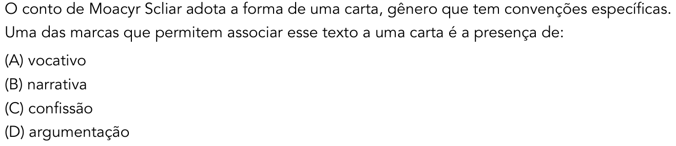 Questão 7 no caderno 2º Exame de Qualificação da UERJ 2014
