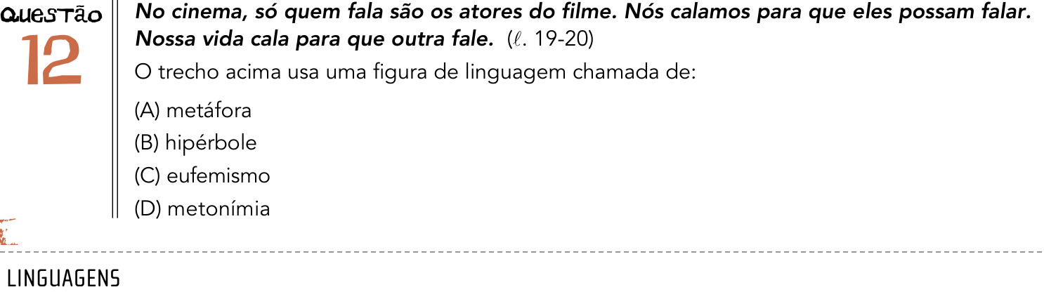 Questão 12 no caderno 2º Exame de Qualificação da UERJ 2014