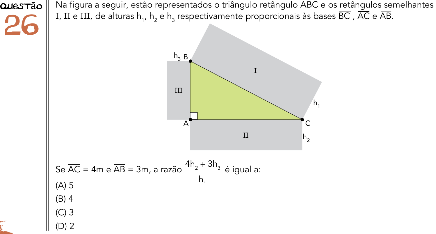 Questão 26 no caderno 2º Exame de Qualificação da UERJ 2014