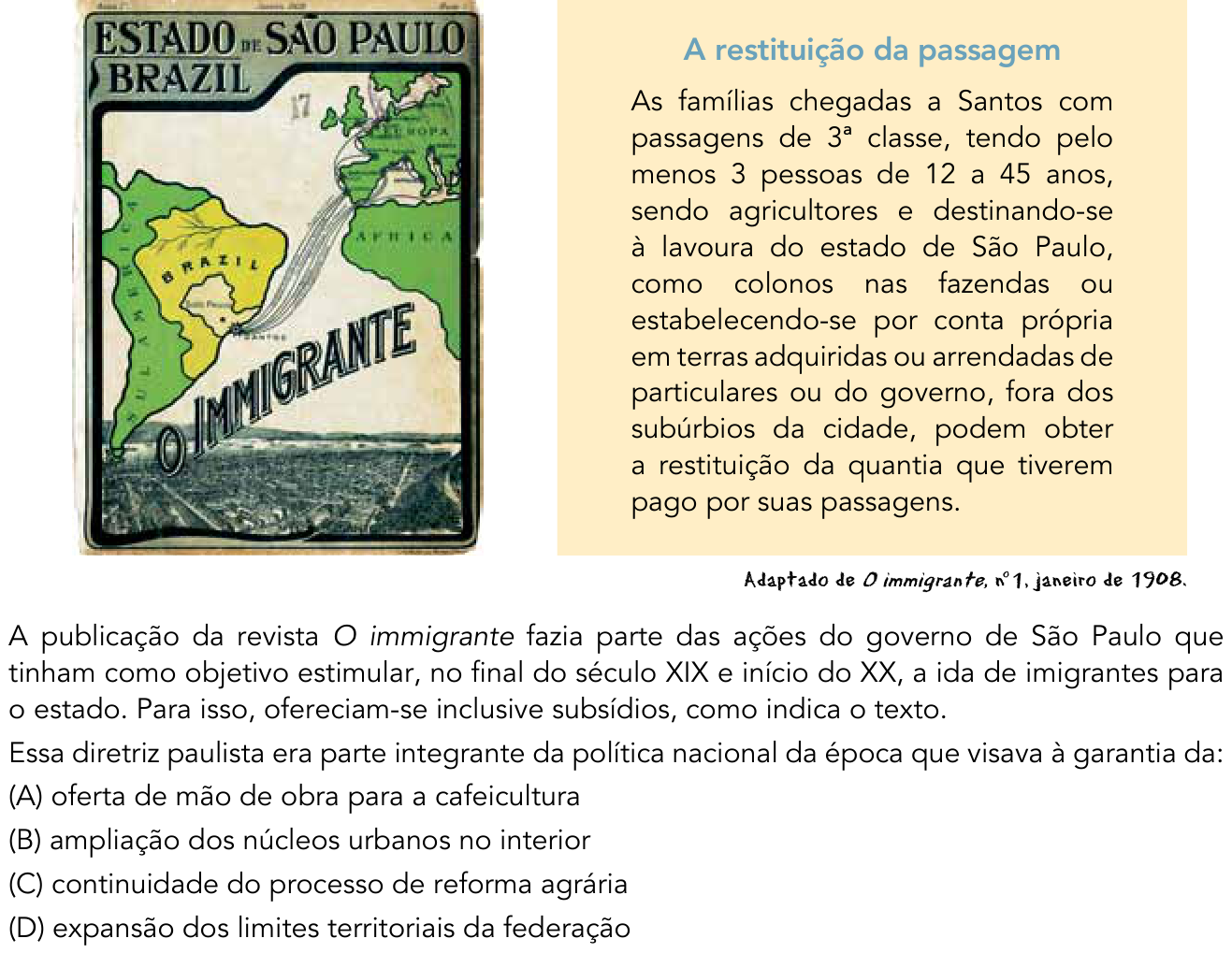 Questão 50 no caderno 2º Exame de Qualificação da UERJ 2014