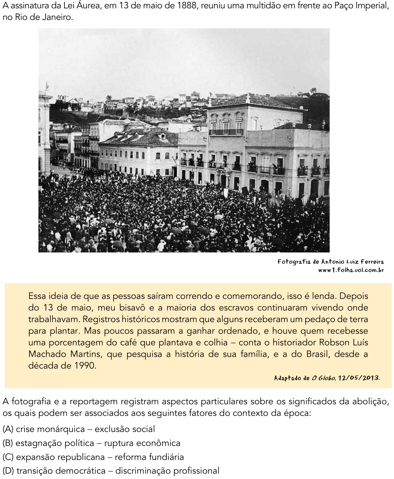 Questão 58 no caderno 2º Exame de Qualificação da UERJ 2014