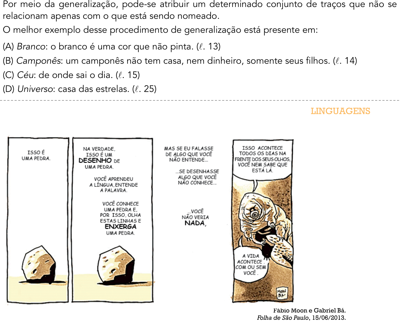 Questão 5 no caderno 1º Exame de Qualificação da UERJ 2016