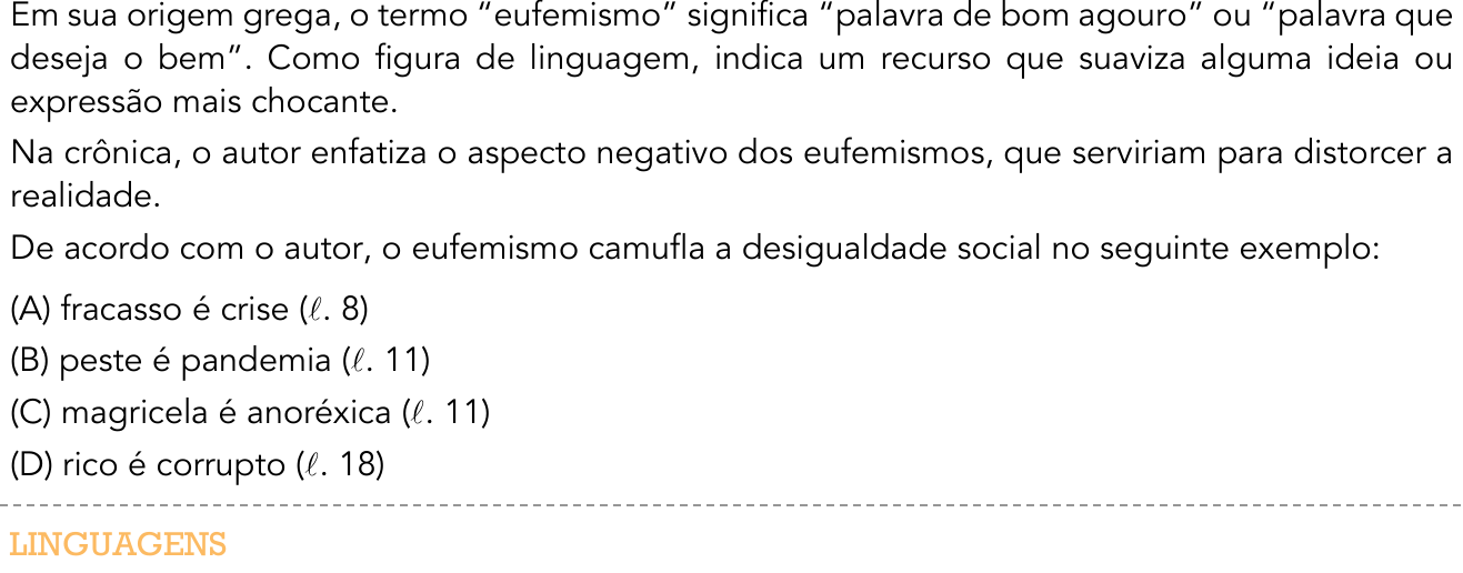 Questão 9 no caderno 1º Exame de Qualificação da UERJ 2016