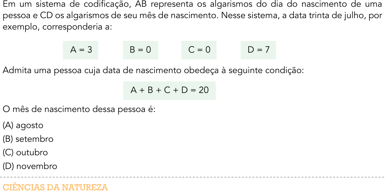 Questão 29 no caderno 1º Exame de Qualificação da UERJ 2016