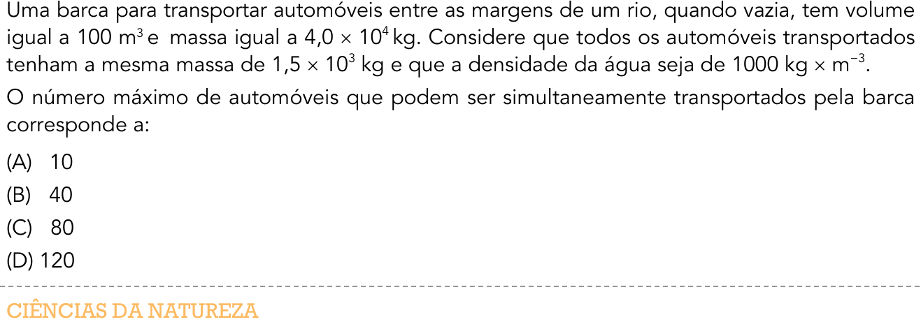 Questão 39 no caderno 1º Exame de Qualificação da UERJ 2016