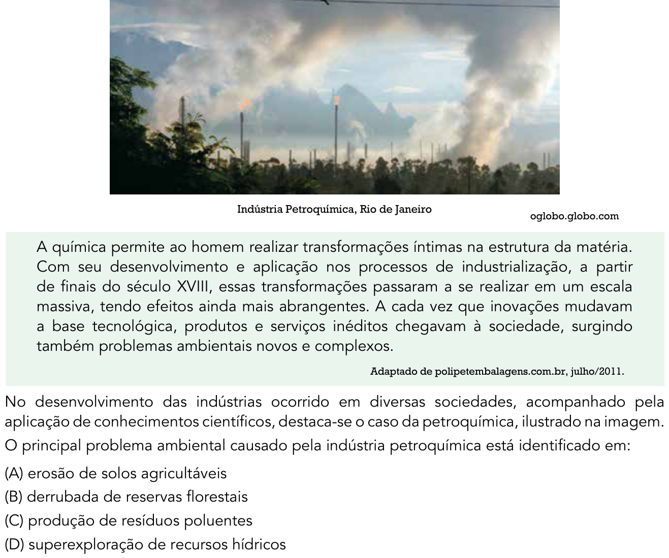 Questão 46 no caderno 1º Exame de Qualificação da UERJ 2016