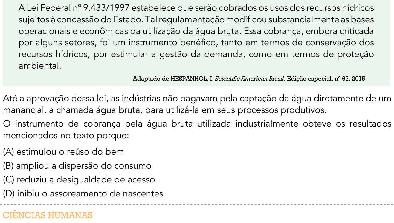 Questão 47 no caderno 1º Exame de Qualificação da UERJ 2016