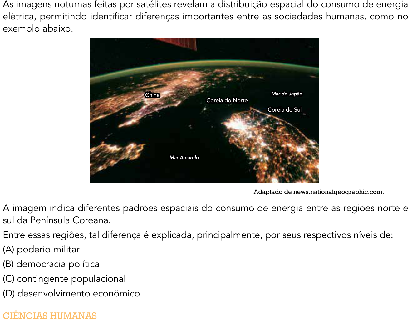 Questão 49 no caderno 1º Exame de Qualificação da UERJ 2016