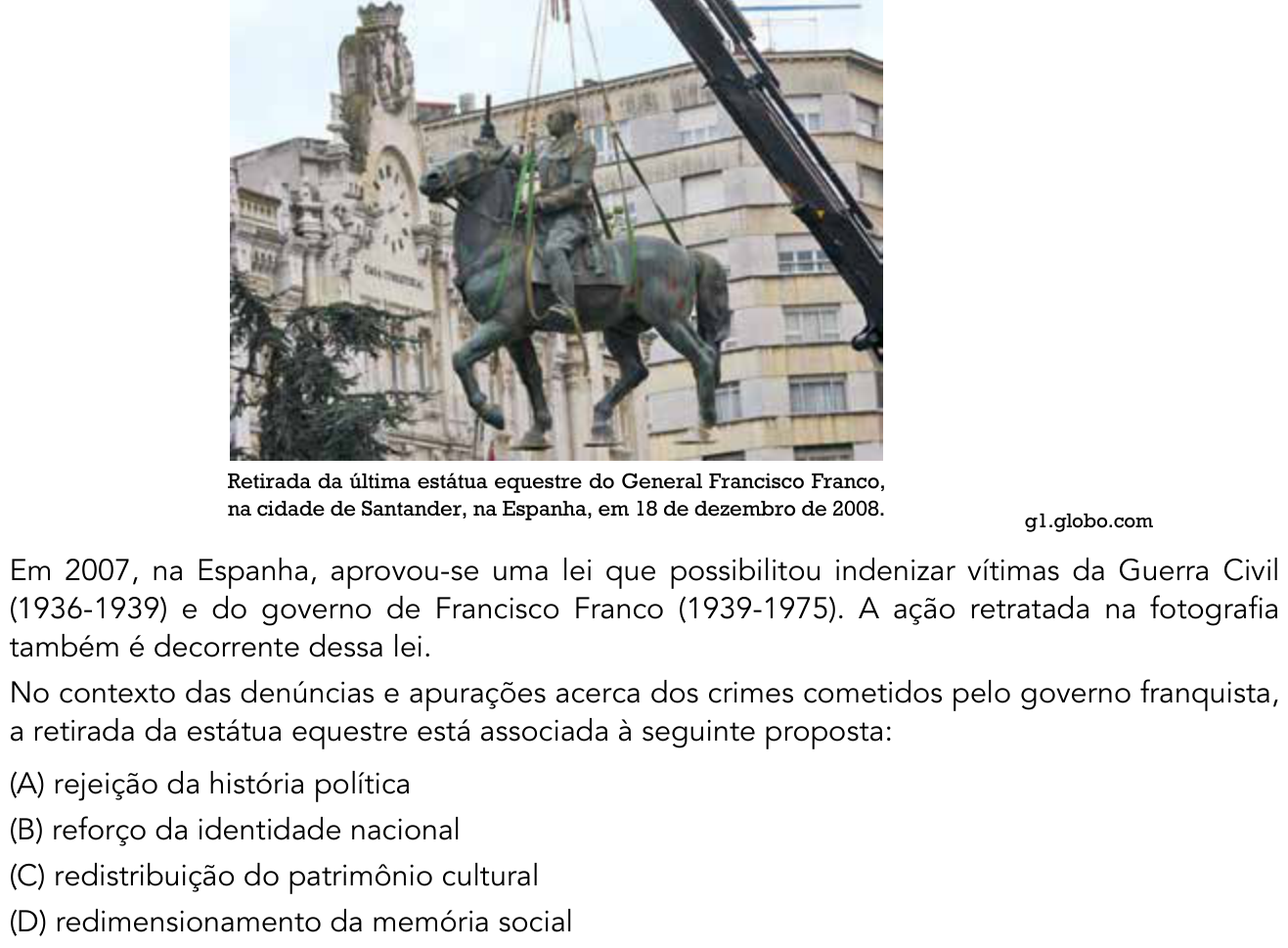 Questão 52 no caderno 1º Exame de Qualificação da UERJ 2016