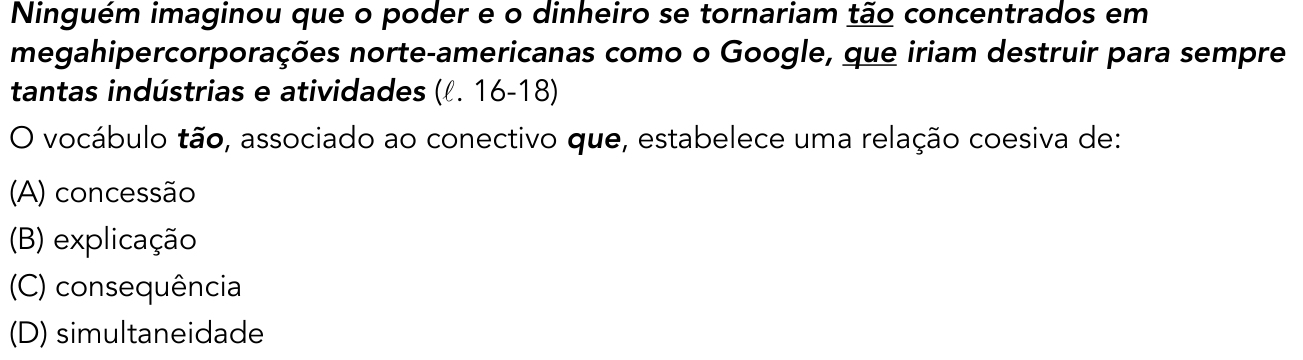Questão 10 no caderno 2º Exame de Qualificação da UERJ 2016