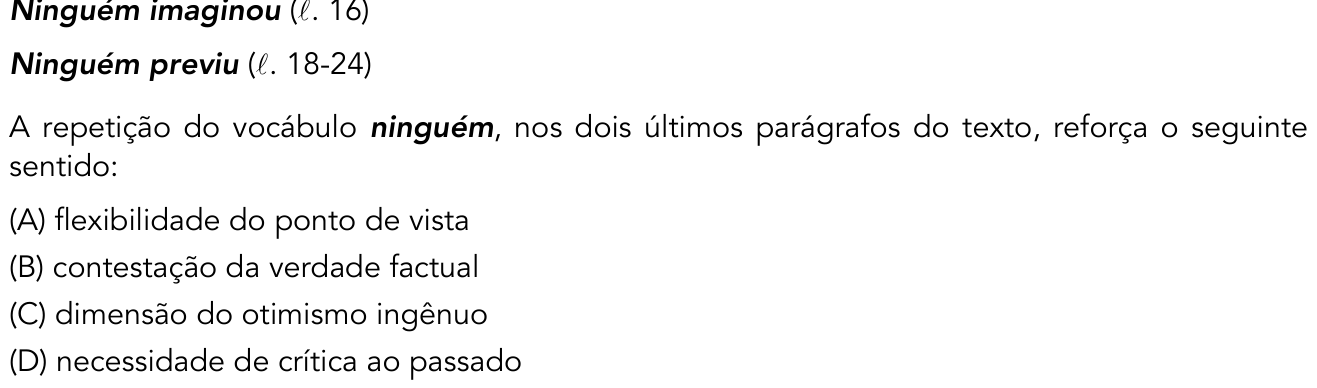 Questão 12 no caderno 2º Exame de Qualificação da UERJ 2016