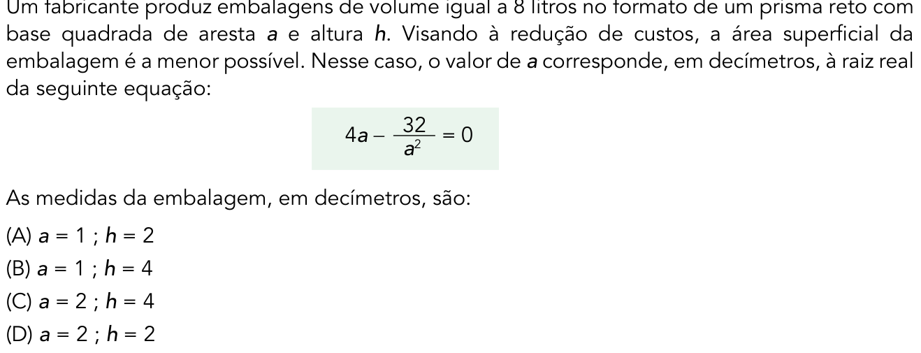 Questão 23 no caderno 2º Exame de Qualificação da UERJ 2016