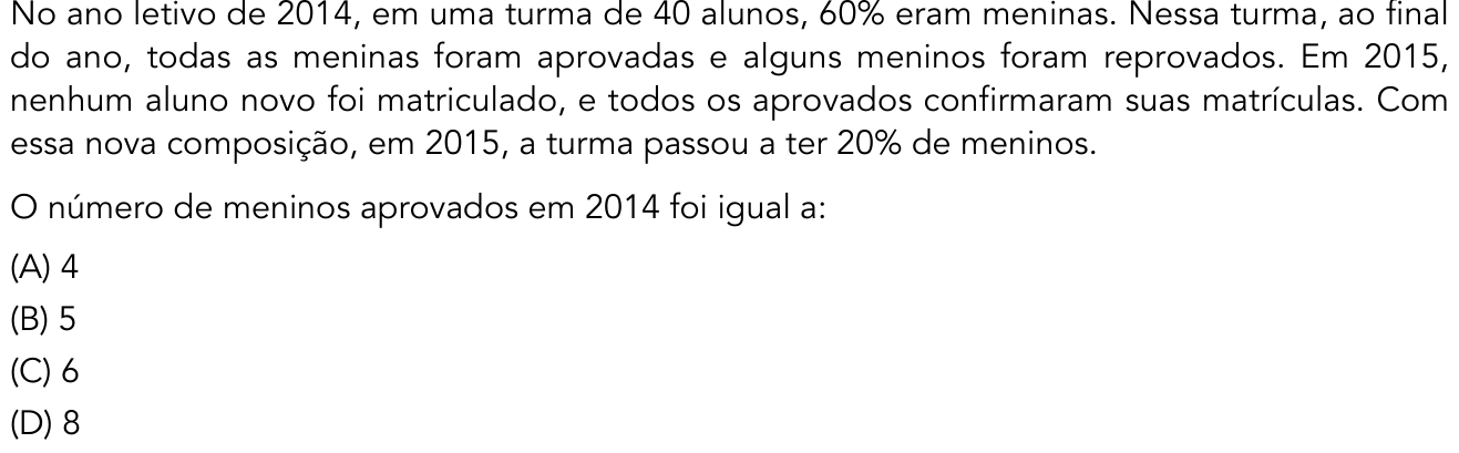 Questão 25 no caderno 2º Exame de Qualificação da UERJ 2016