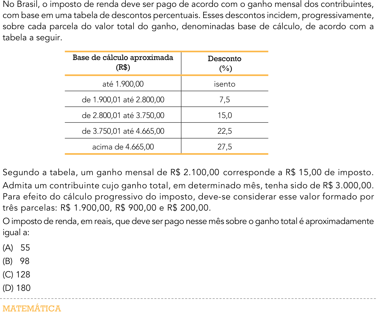 Questão 26 no caderno 2º Exame de Qualificação da UERJ 2016