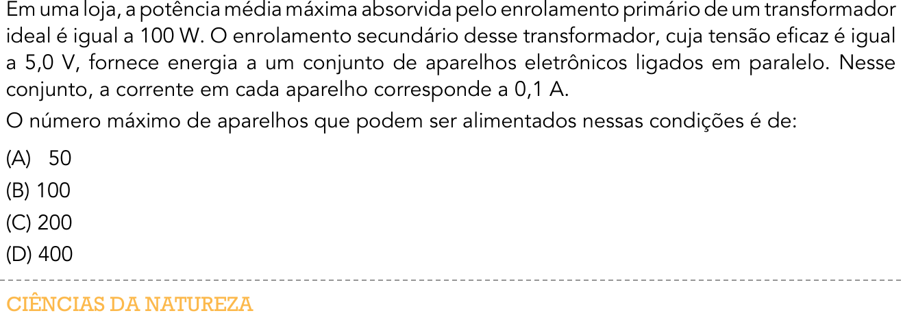 Questão 41 no caderno 2º Exame de Qualificação da UERJ 2016