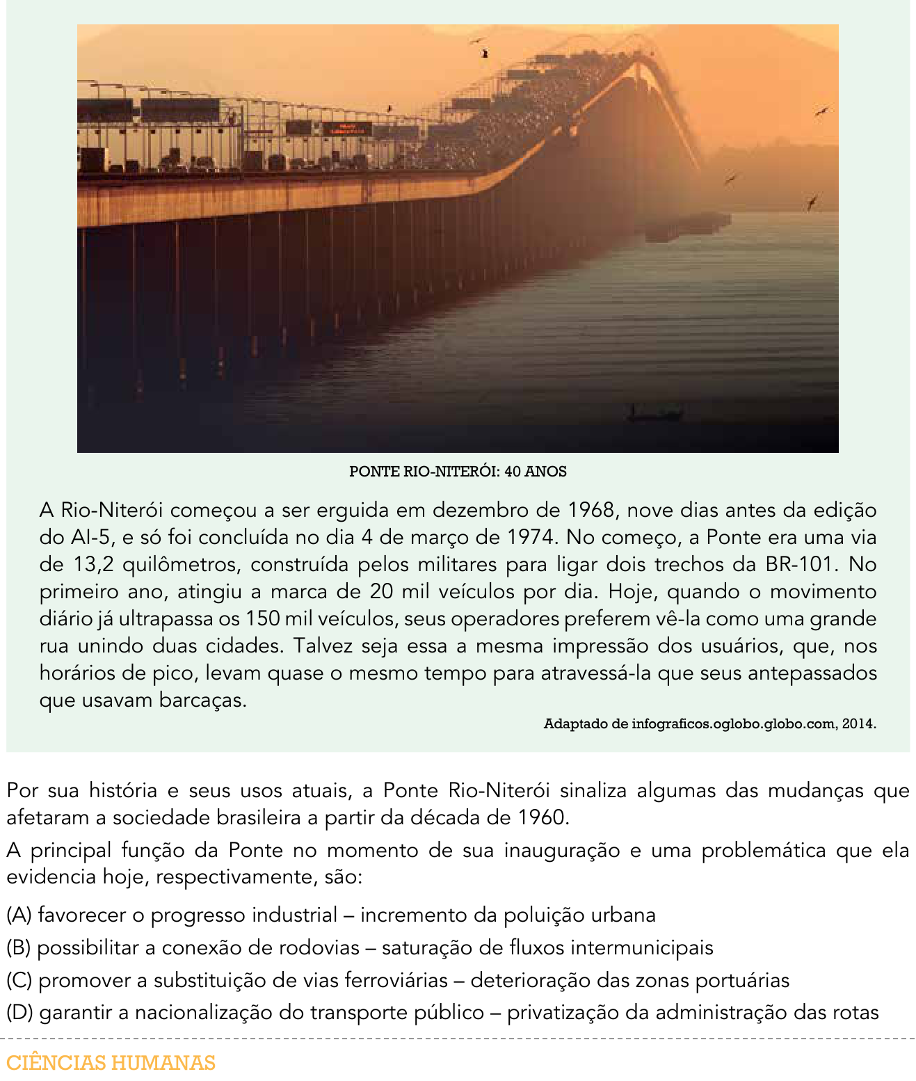 Questão 45 no caderno 2º Exame de Qualificação da UERJ 2016