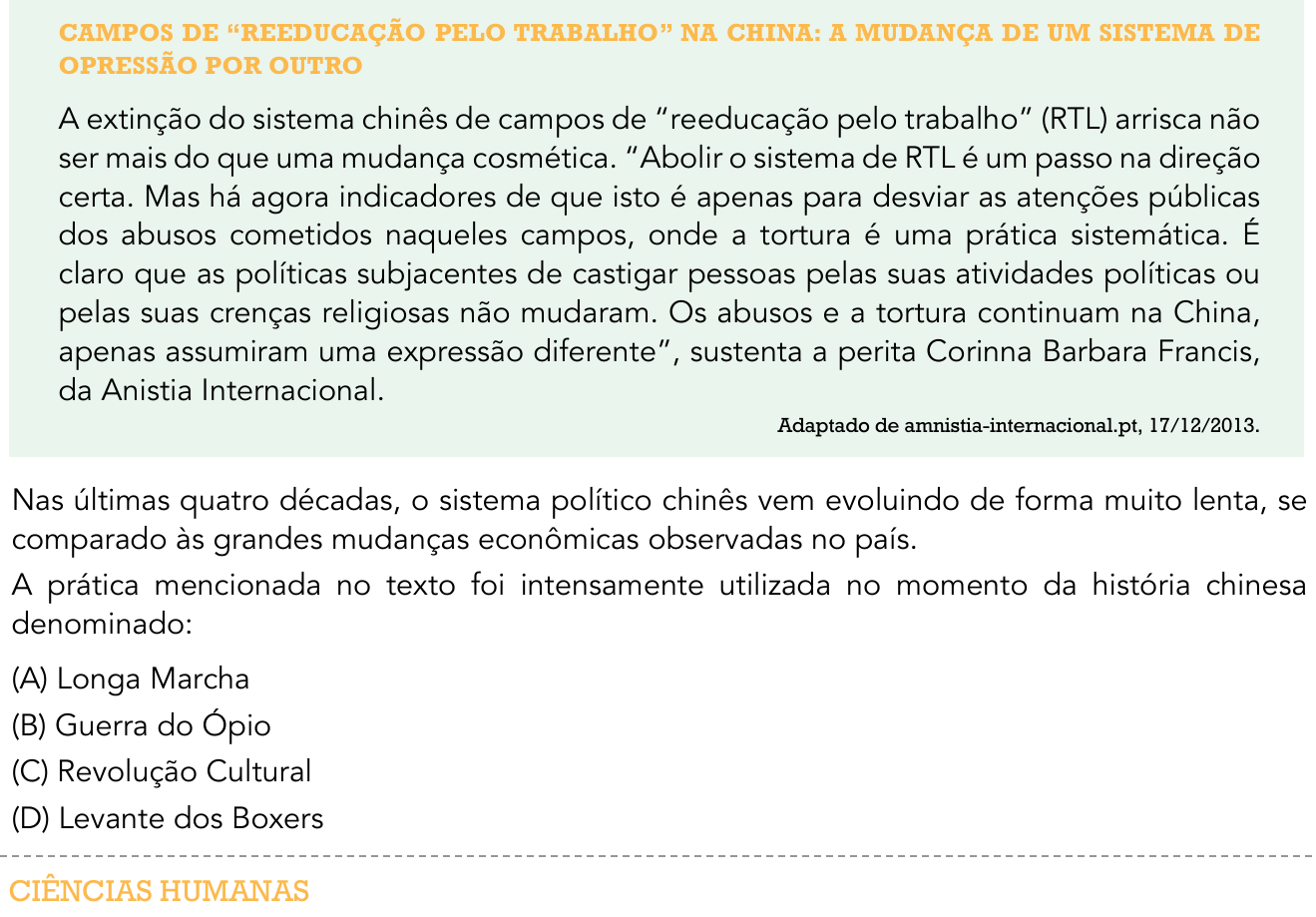 Questão 48 no caderno 2º Exame de Qualificação da UERJ 2016