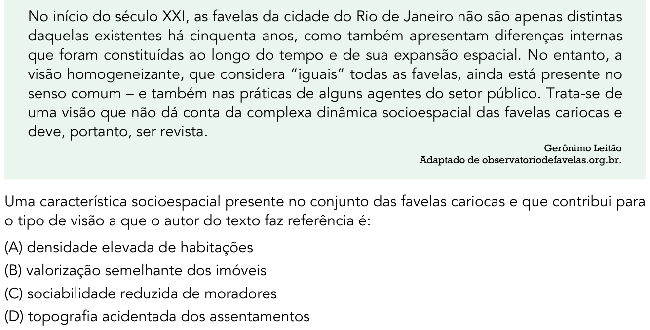 Questão 53 no caderno 2º Exame de Qualificação da UERJ 2016