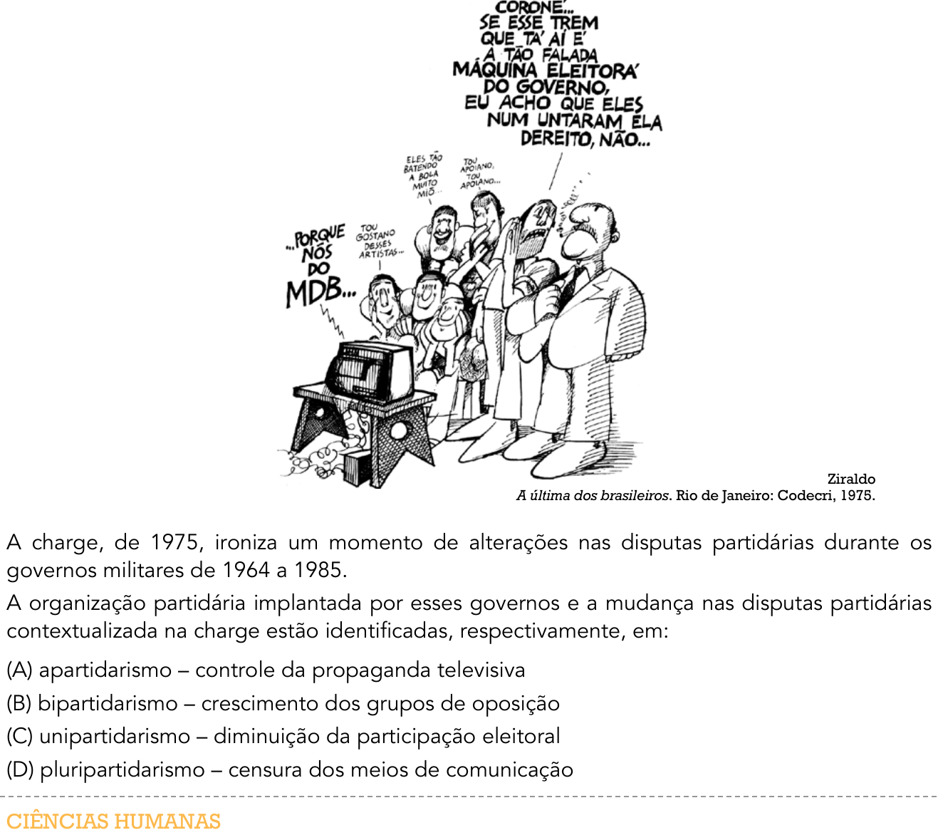 Questão 54 no caderno 2º Exame de Qualificação da UERJ 2016