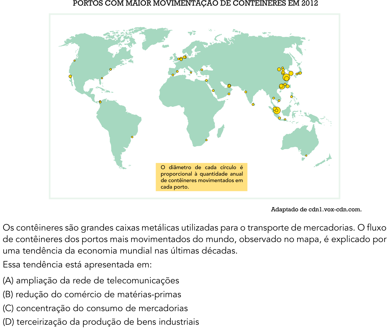 Questão 55 no caderno 2º Exame de Qualificação da UERJ 2016