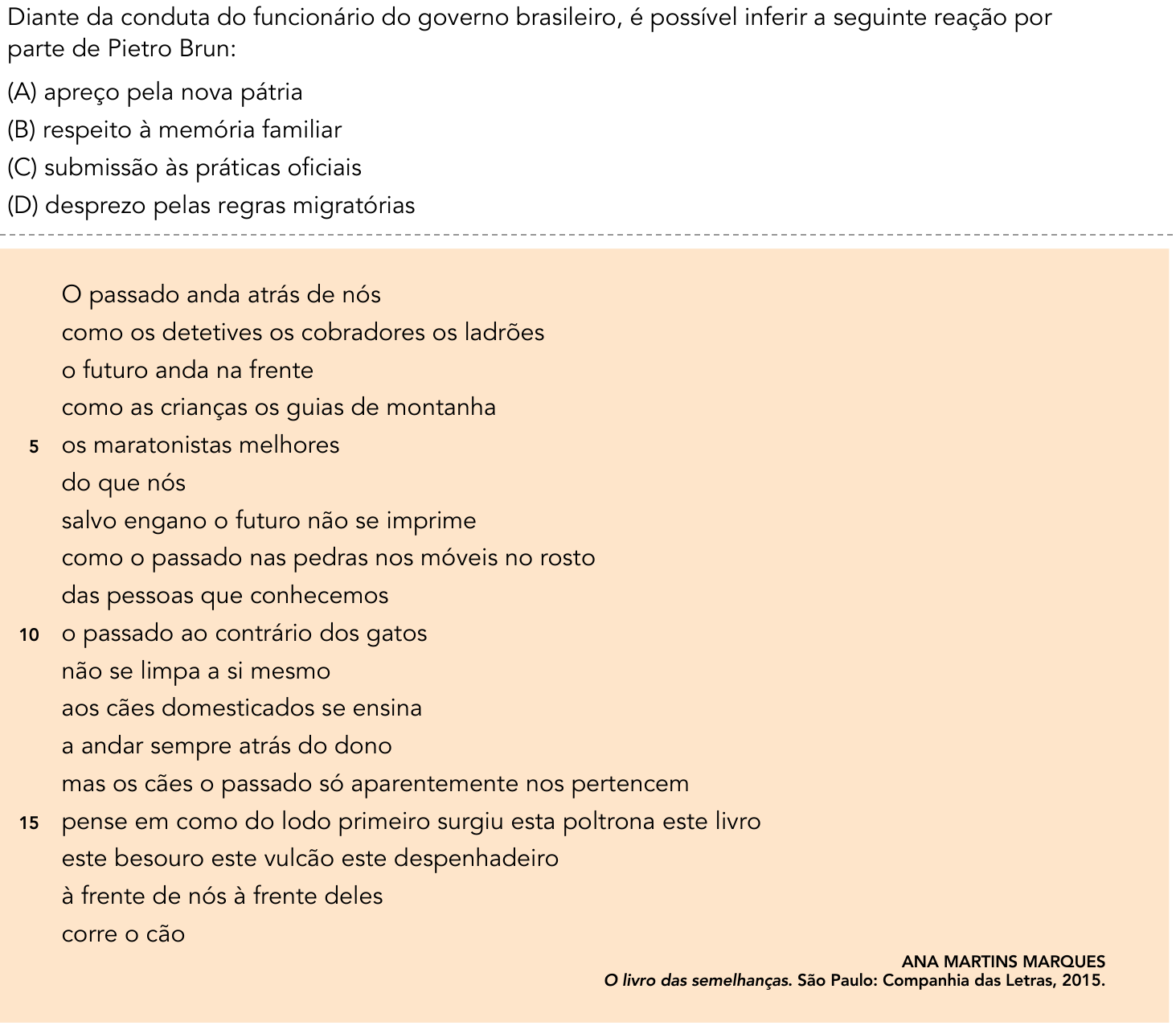Questão 5 no caderno 1º Exame de Qualificação da UERJ 2017