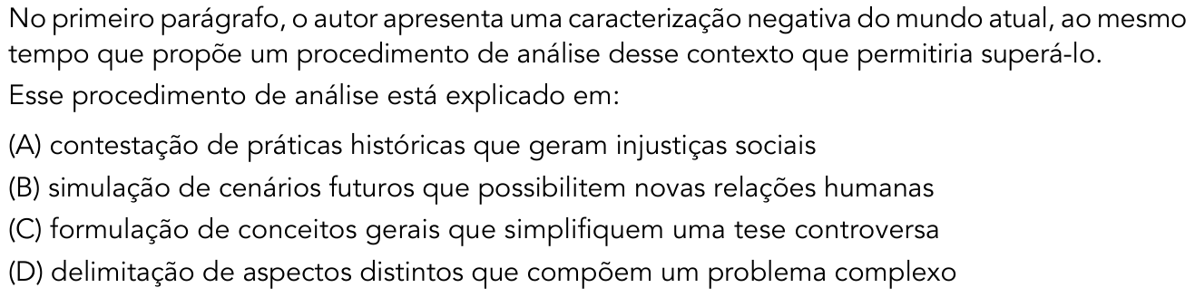 Questão 13 no caderno 1º Exame de Qualificação da UERJ 2017