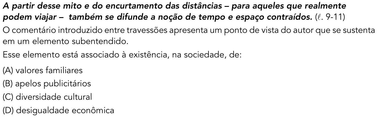 Questão 15 no caderno 1º Exame de Qualificação da UERJ 2017