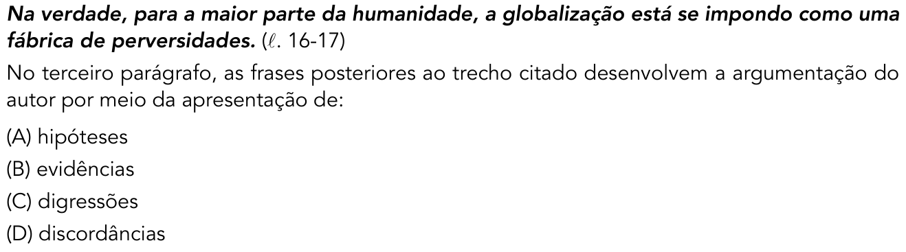 Questão 16 no caderno 1º Exame de Qualificação da UERJ 2017