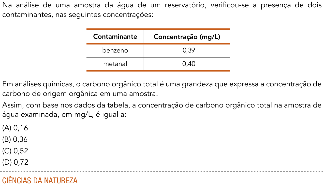 Questão 37 no caderno 1º Exame de Qualificação da UERJ 2017