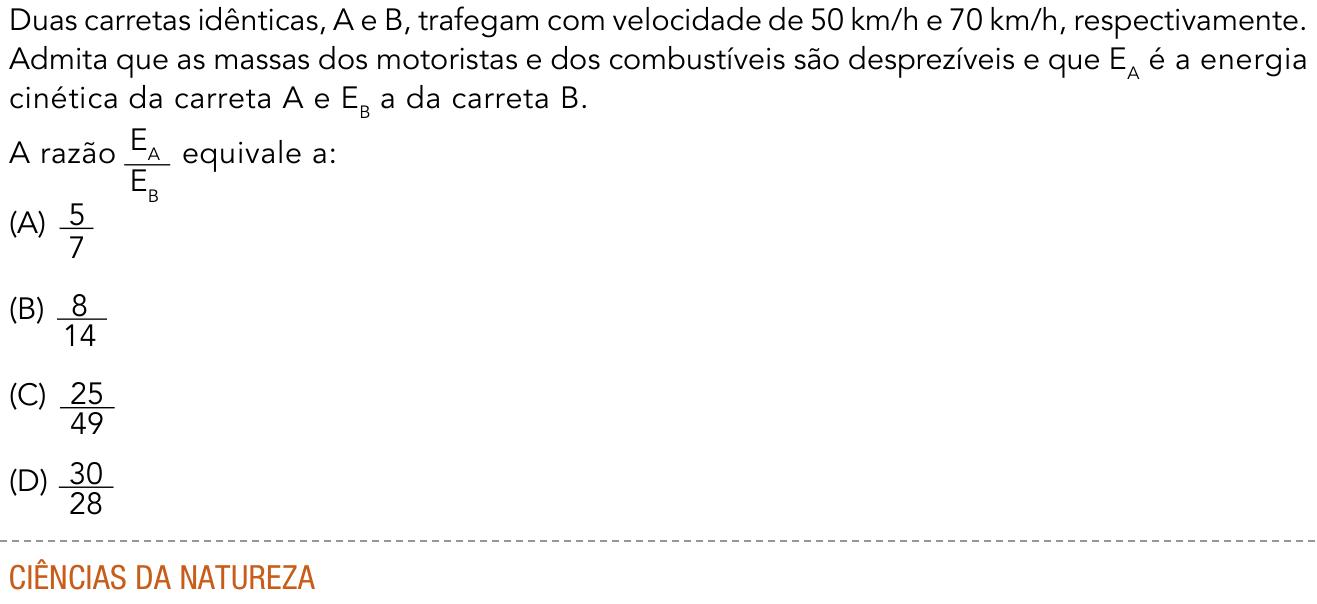 Questão 41 no caderno 1º Exame de Qualificação da UERJ 2017