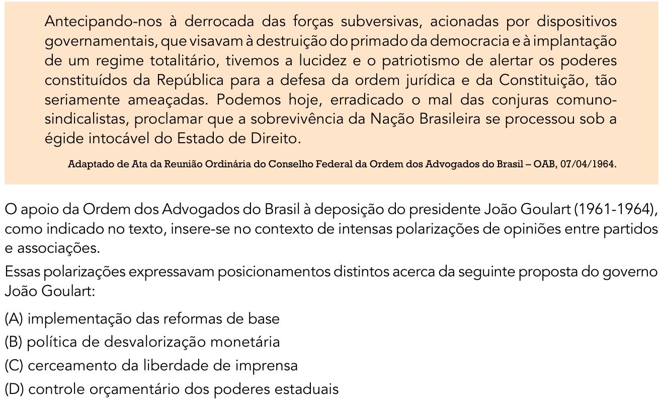Questão 49 no caderno 1º Exame de Qualificação da UERJ 2017