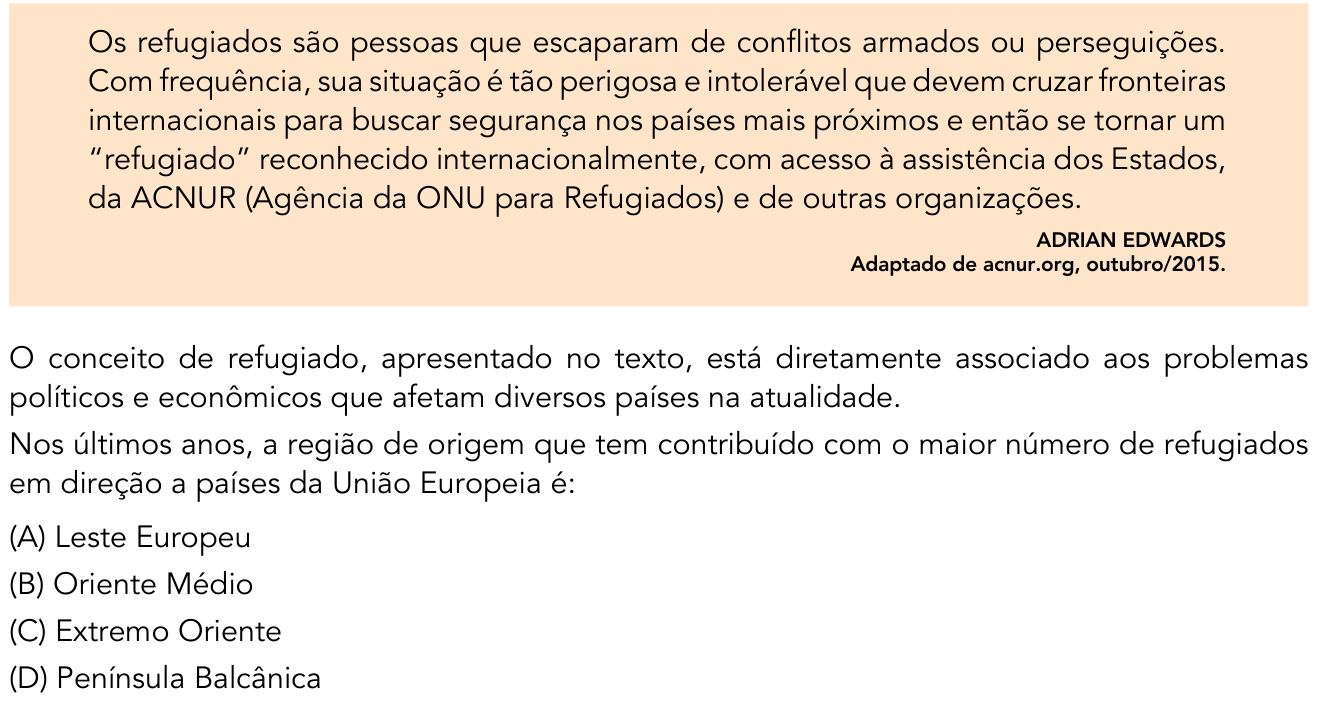 Questão 56 no caderno 1º Exame de Qualificação da UERJ 2017