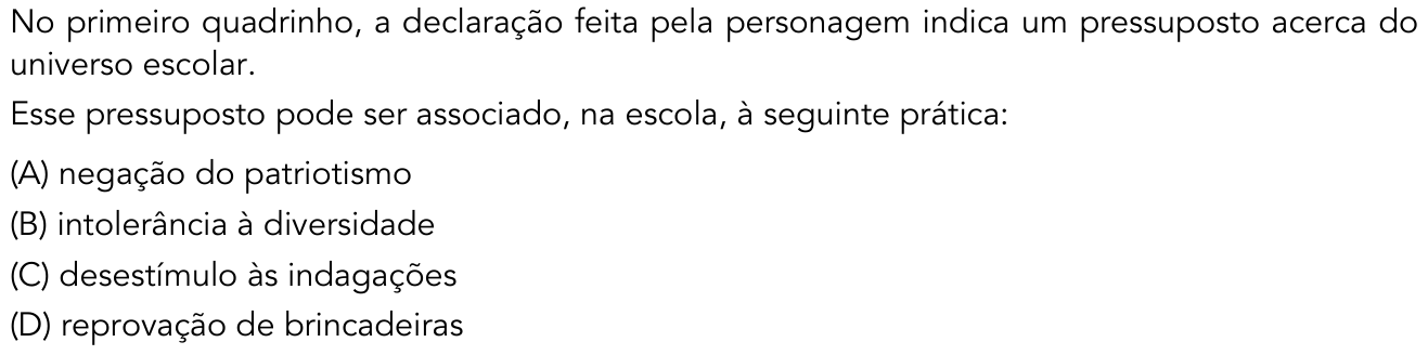 Questão 9 no caderno 2º Exame de Qualificação da UERJ 2017