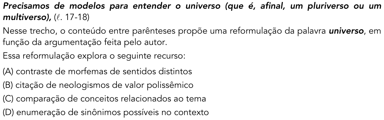 Questão 14 no caderno 2º Exame de Qualificação da UERJ 2017