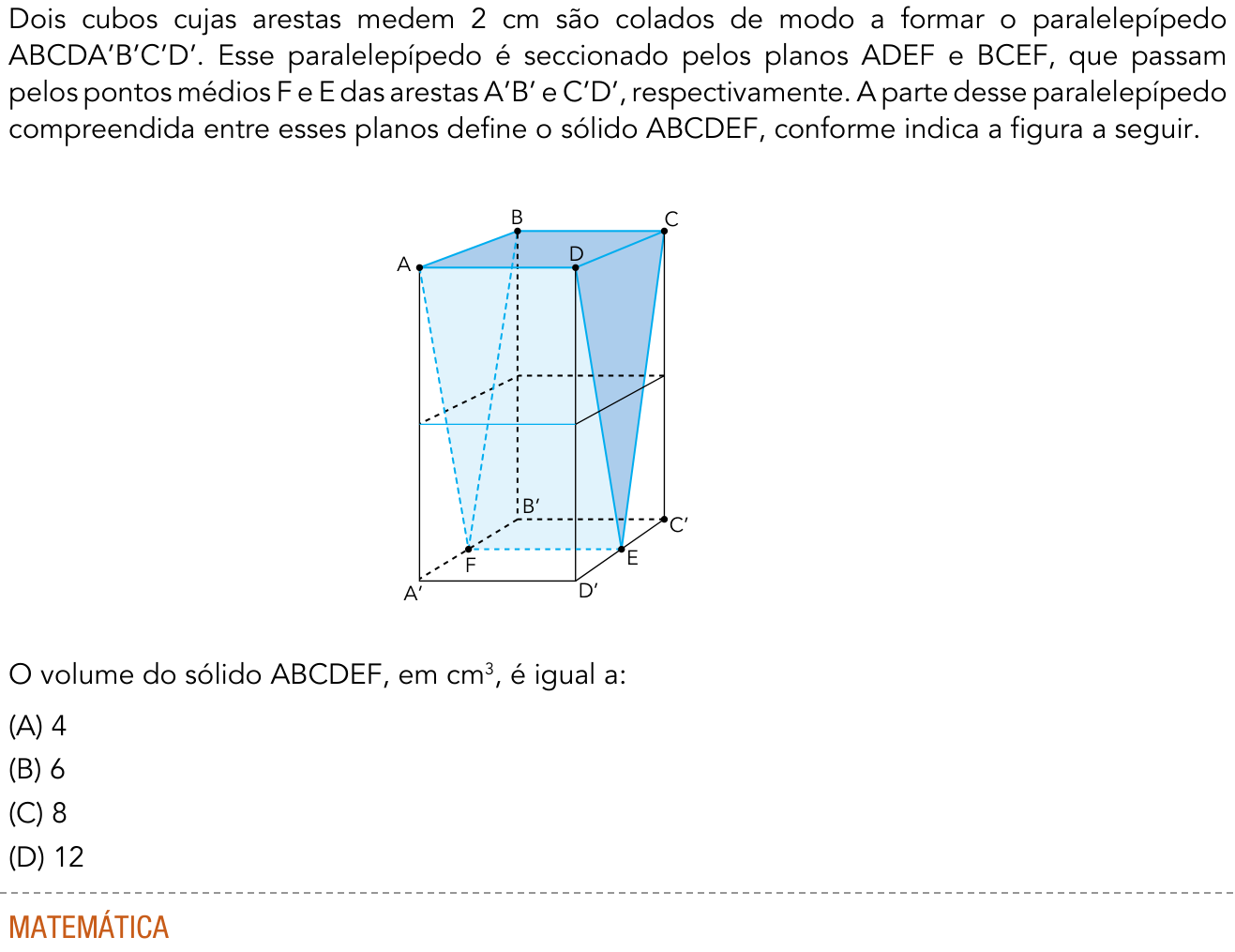 Questão 26 no caderno 2º Exame de Qualificação da UERJ 2017