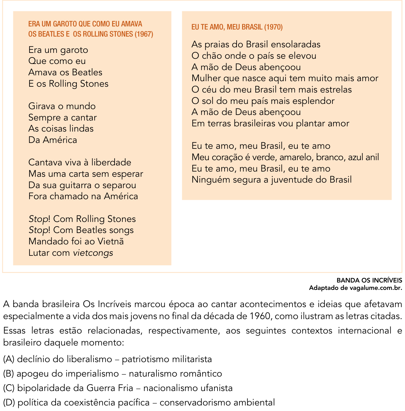 Questão 52 no caderno 2º Exame de Qualificação da UERJ 2017