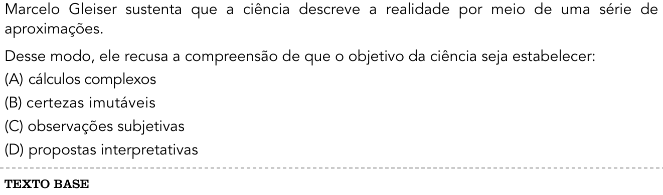 Questão 2 no caderno 1º Exame de Qualificação da UERJ 2018