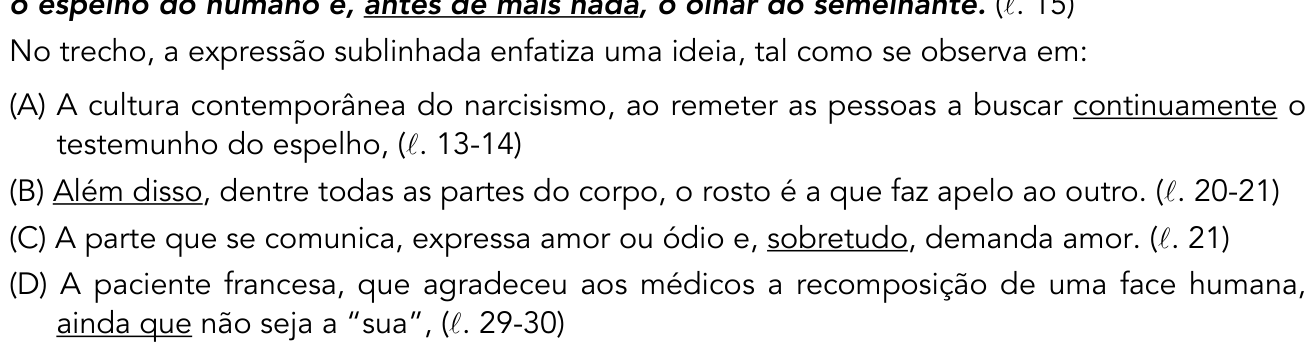 Questão 15 no caderno 1º Exame de Qualificação da UERJ 2018
