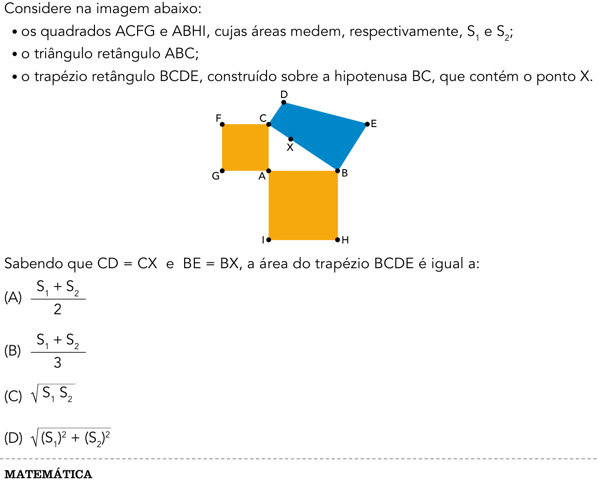Questão 32 no caderno 1º Exame de Qualificação da UERJ 2018
