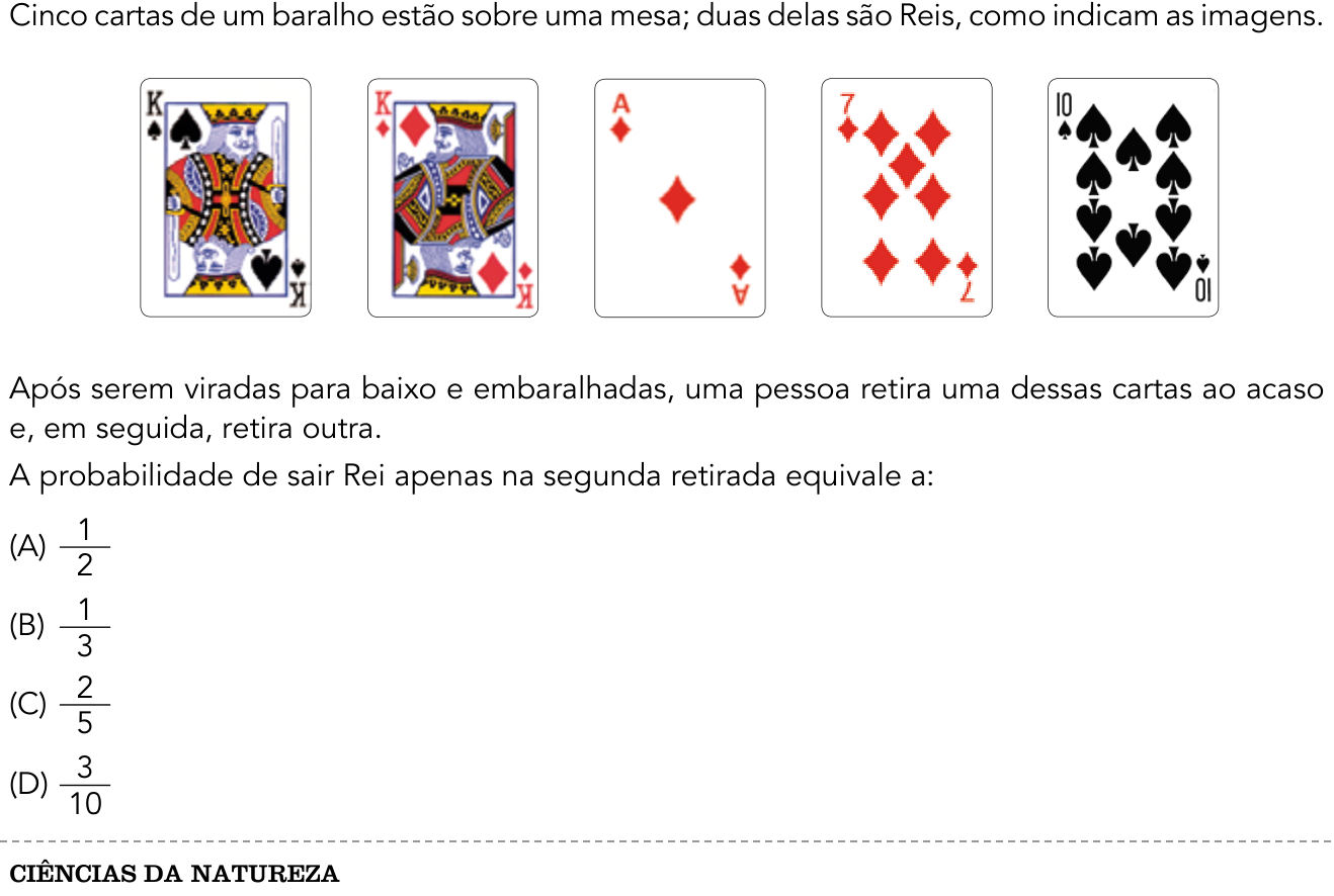 Questão 36 no caderno 1º Exame de Qualificação da UERJ 2018
