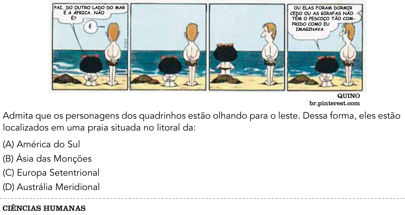 Questão 50 no caderno 1º Exame de Qualificação da UERJ 2018