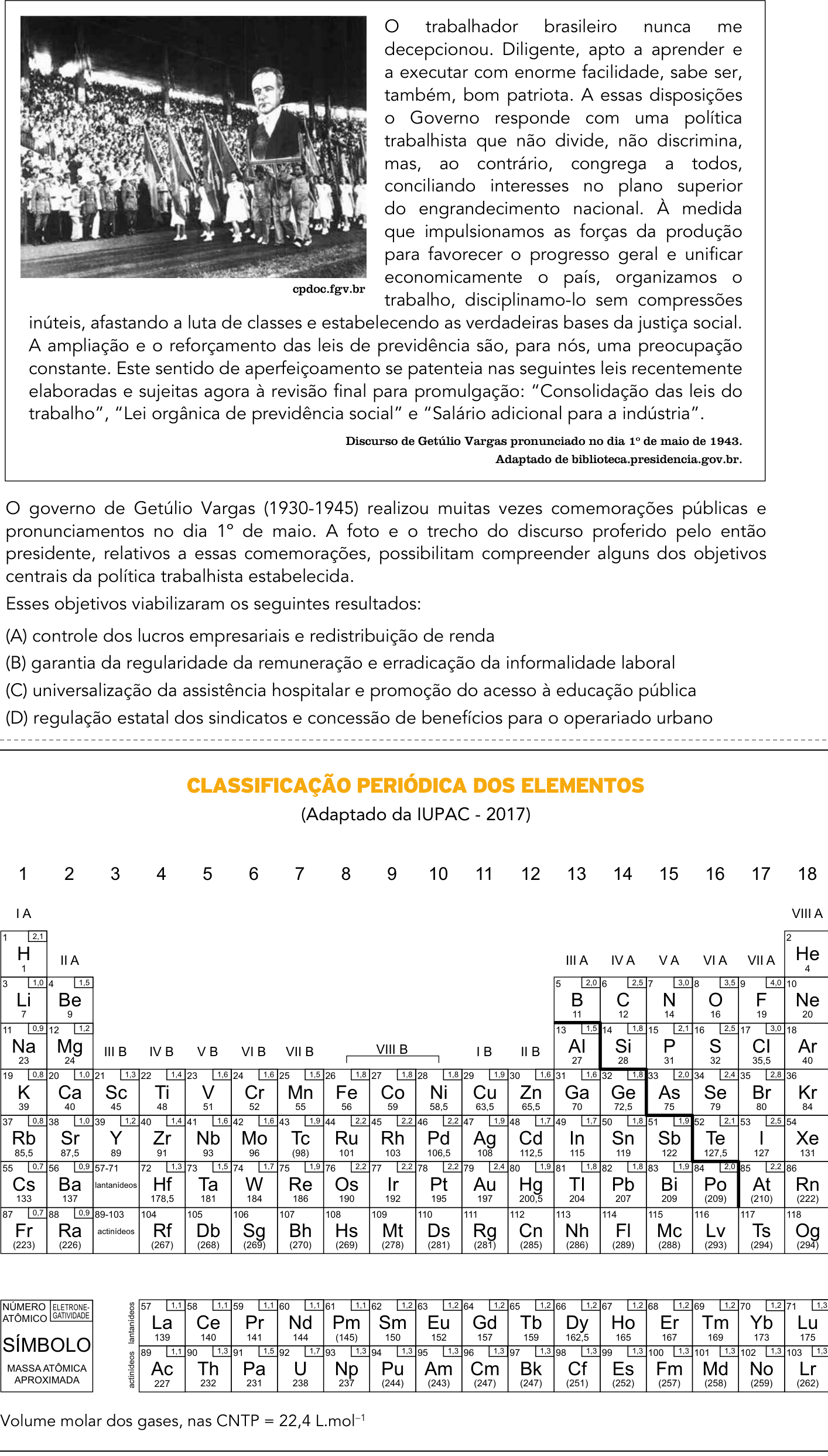 Questão 60 no caderno 1º Exame de Qualificação da UERJ 2018